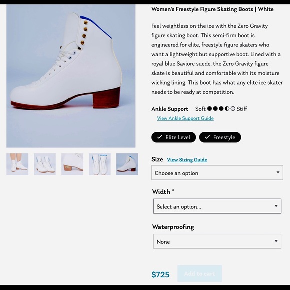 SP Teri Zero Gravity Figure Skating Boots 7 EUC - Picture 13 of 14